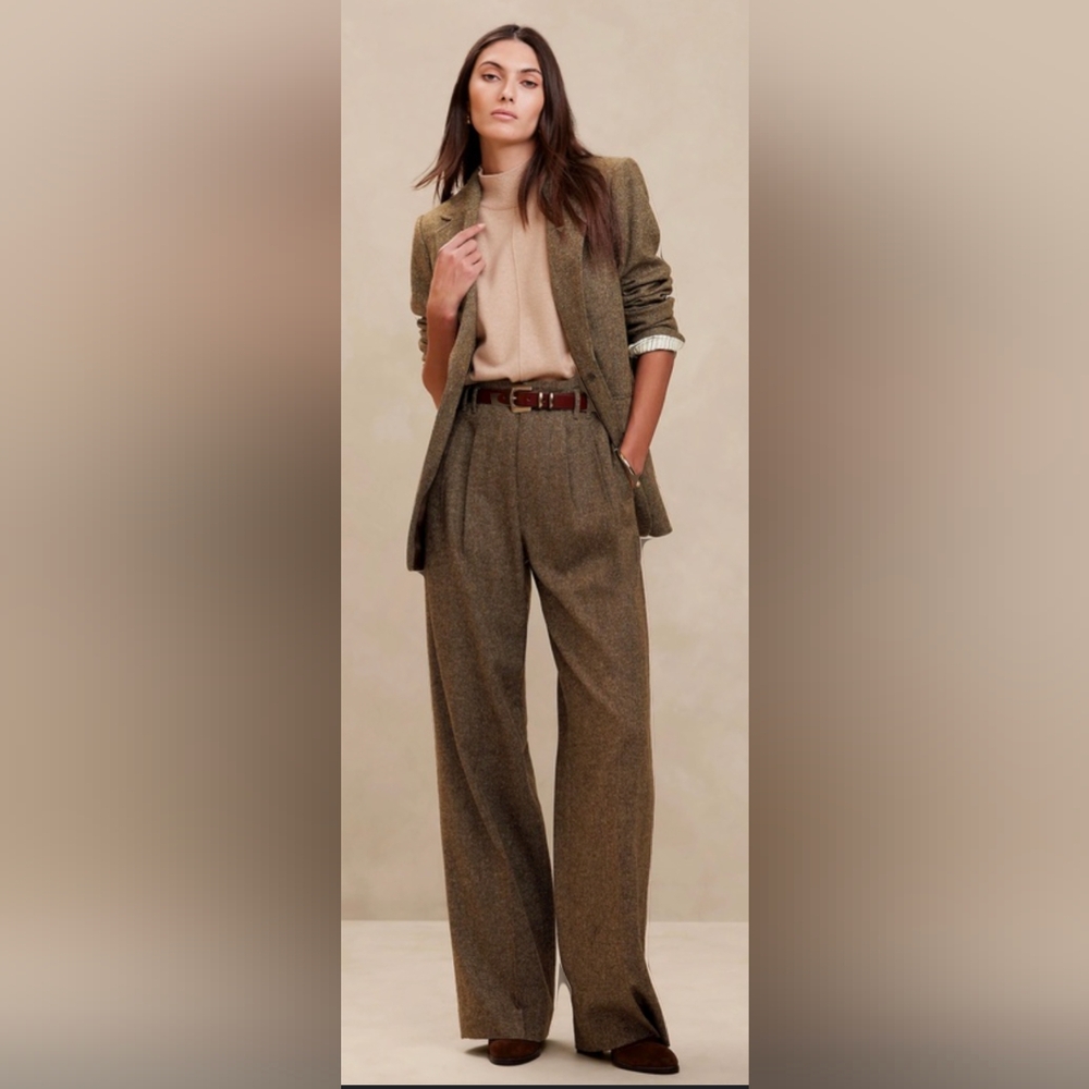 Banana Republic Remanso Donegal Wide Leg Pants